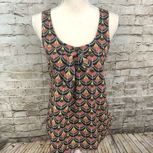 BANANA REPUBLIC Outlet Print Criss Cross Back Top